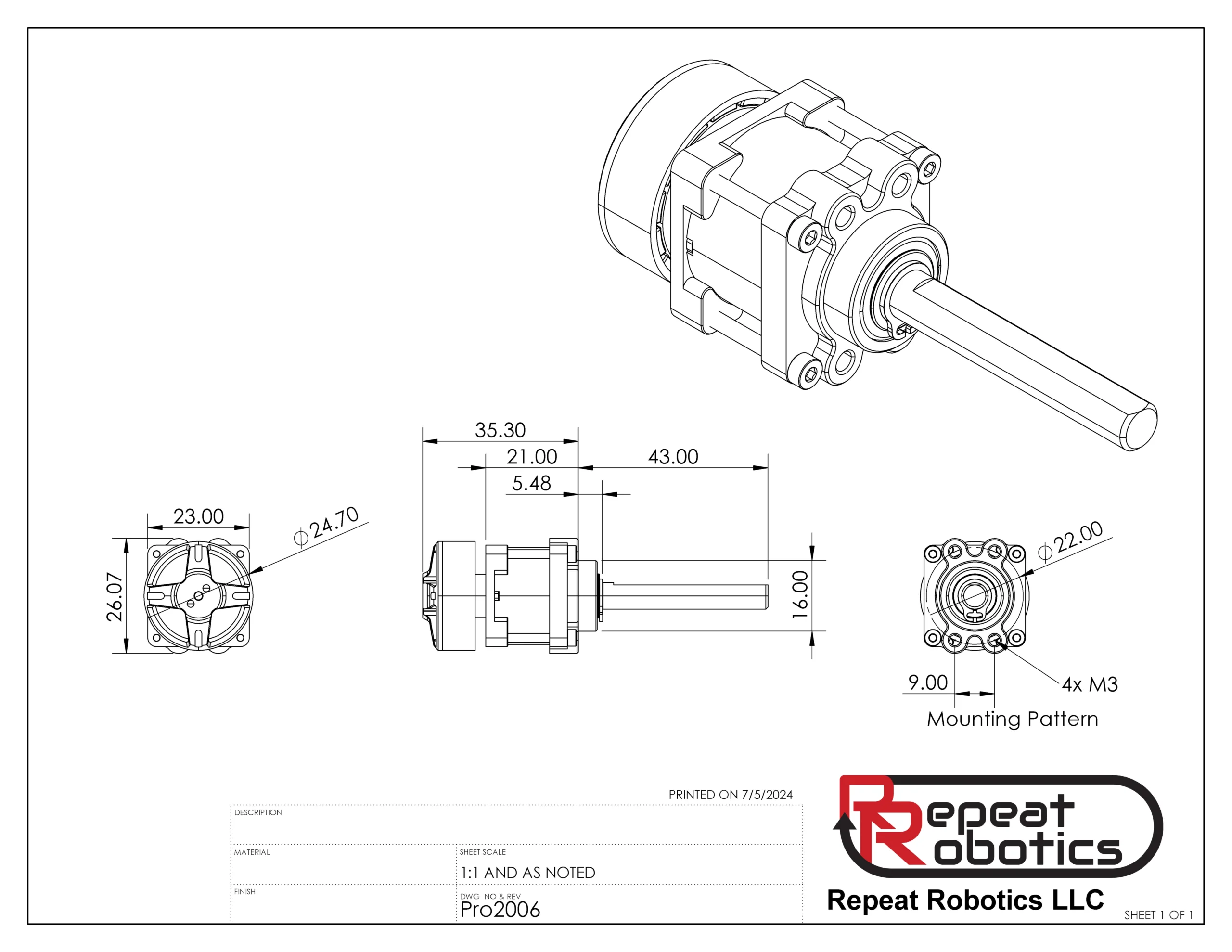 Pro Brushless 2006 - Beetleweight planetary gearmotor - Image 4