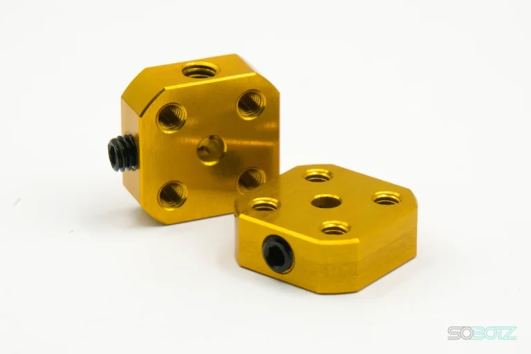 Gold Screw Hub for custom wheels (2 pack) - SoBotz photo 2 of 4