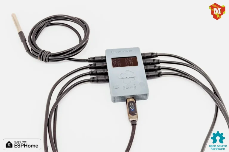 Temp-1w8-pro: thermometer with up 8 sensors
